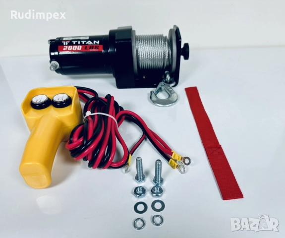 Лебедка 2000 lbs , 907 кг, 12V, електрическа