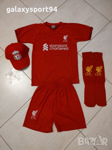 Салах 2023 детски Екип Ливърпул + Калци Салах ново, снимка 3 - Футбол - 37658301