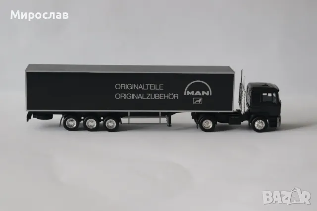 HERPA 1/87 H0 MAN КАМИОН МОДЕЛ ТИР ИГРАЧКА КОЛИЧКА, снимка 7 - Колекции - 49180856