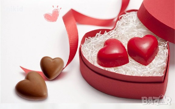 3D 3 Размера сърце форма Поликарбонатна отливка калъп молд за шоколад Шоколадова торта украса молд, снимка 3 - Форми - 27134583