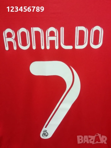 Real Madrid Cristiano Ronaldo Adidas оригинална тениска фланелка екип Реал Мадрид Роналдо червен, снимка 5 - Тениски - 52394537