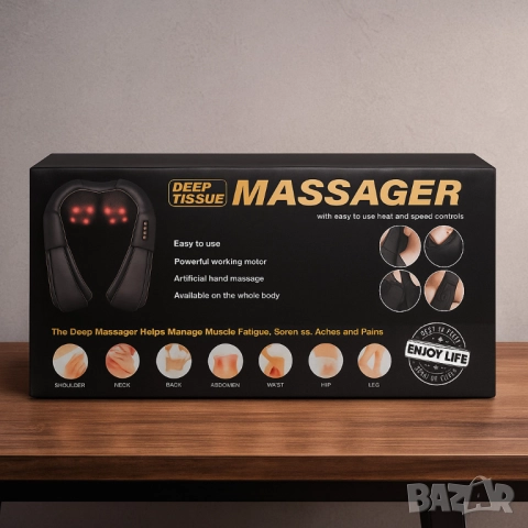 Електрически шиацу масажор за шия, рамене, гръб и тяло, снимка 3 - Други - 51998409