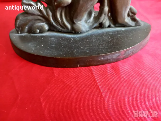 19 Век Викториански Бронзов Стопер за Врата , ХЕРУВИМ , Ангелче, снимка 7 - Антикварни и старинни предмети - 50397529