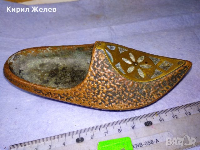 СТАРО ДЕКОРАТИВНО КОЛЕКЦИОНЕРСКО ПОМЕДНЕНО МЕТАЛНО ОРИЕНТАЛСКО ЧЕХЪЛЧЕ / ПЕПЕЛНИК 42681, снимка 6 - Колекции - 43926926