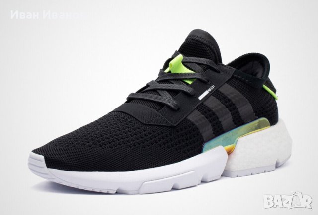 маратонки  Adidas POD-S3.1 Black Green номер 43-44, снимка 4 - Маратонки - 40283560