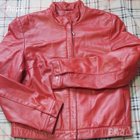 Дамско яке естествена кожа 