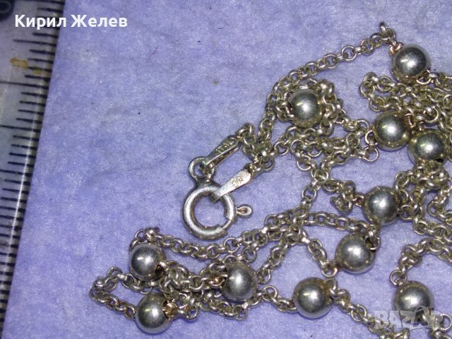ПОСРЕБРЕНО ИТАЛИАНСКО НЕЖНО ФЕШЪН АРТ КОЛИЕ от БЛАГОРОДНА НЕРЪЖДАЕМА СТОМАНА 40233, снимка 8 - Колиета, медальони, синджири - 43225098