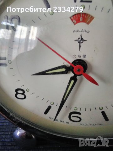  Часовник-будилник,механичен стар рядко срещан,китайски от 70-те години., снимка 11 - Антикварни и старинни предмети - 40403975