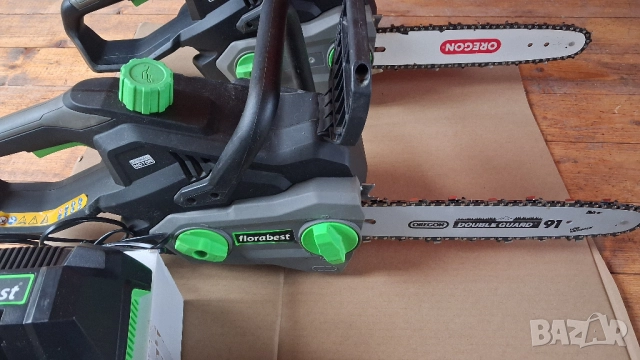 Акумулаторен верижен трион 2 бр Florabest 40V, снимка 2 - Други инструменти - 52070712