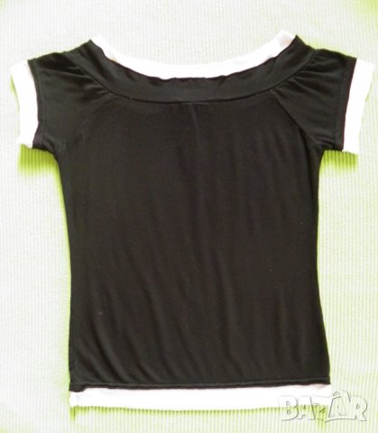 Ефектна дамска френска тениска S, снимка 2 - Тениски - 27936081