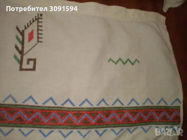 Винтиж 19 век перди ръчно бродирано Българска бродерия, снимка 6 - Други ценни предмети - 48814334