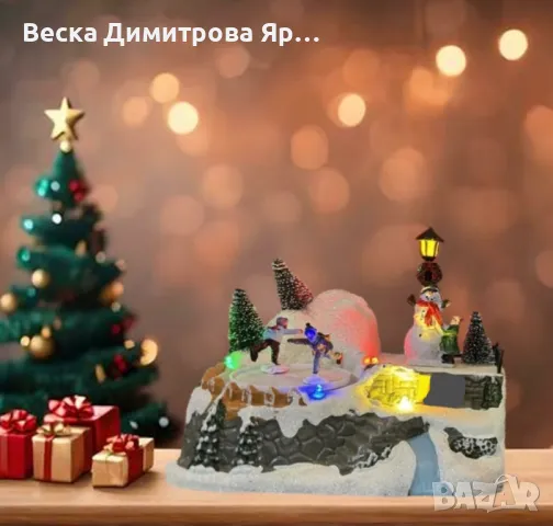 Светеща Коледна декорация с Дядо Коледа или Снежен човек – Празнична магия за вашия дом, снимка 4 - Други - 47557189