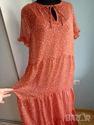 Дълга рокля от шифон S Нова Saint Tropez , снимка 9 - Рокли - 37186843