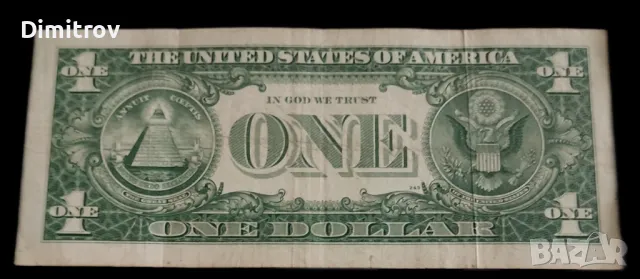 1 долар (САЩ, 1957), снимка 2 - Нумизматика и бонистика - 50103741