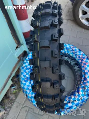 Мотокрос гума ендуро гума 059B 120/90-19 MEDIUM SOFT жълта, снимка 1