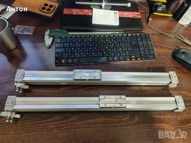 Безпрътови пневматични линейни актуатори (цилиндри) SMC, снимка 5 - Други инструменти - 52828501