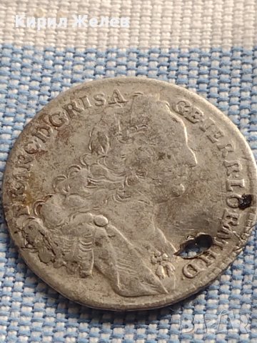 Сребърна монета 7 кройцера 1763г. Франц първи Свещена Римска Империя 13610