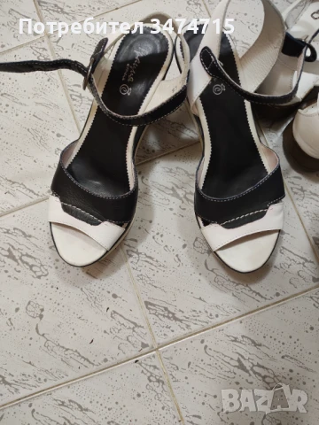 Дамски сандали 38 естествена кожа