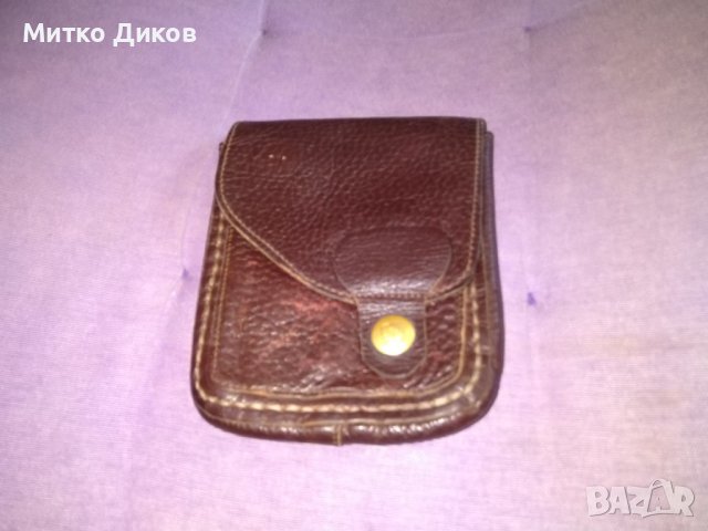 Чанта за колан СИС Естествена кожа 14х11см, снимка 1 - Чанти - 36988244