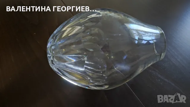 Красива кристална ваза , снимка 3 - Вази - 49336353