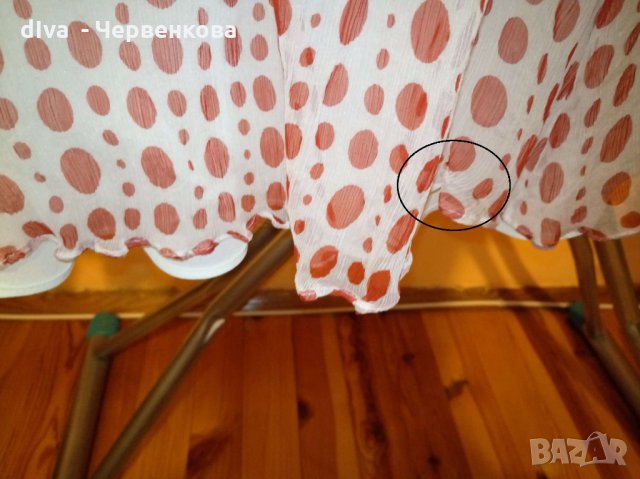 Тюлена рокля цвят шампанско на точки цвят бордо, снимка 5 - Рокли - 28130955