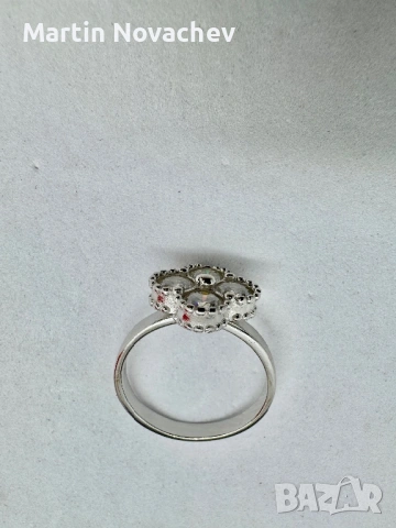 Сребърен пръстен с мойсанит (Диамант) 1.4 карата, снимка 7 - Пръстени - 53502900