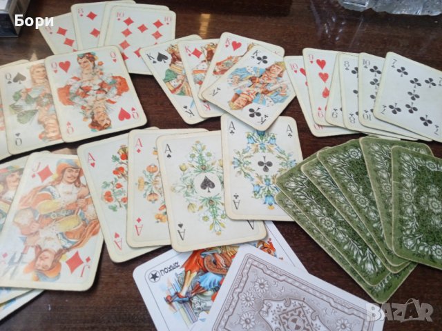 Rokoko / зелен гръб Карти за игра, снимка 4 - Карти за игра - 39666902