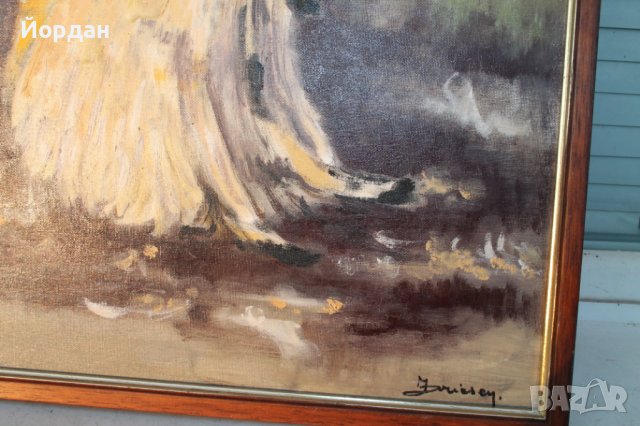 Маслена картина върху картон, снимка 3 - Колекции - 38628800