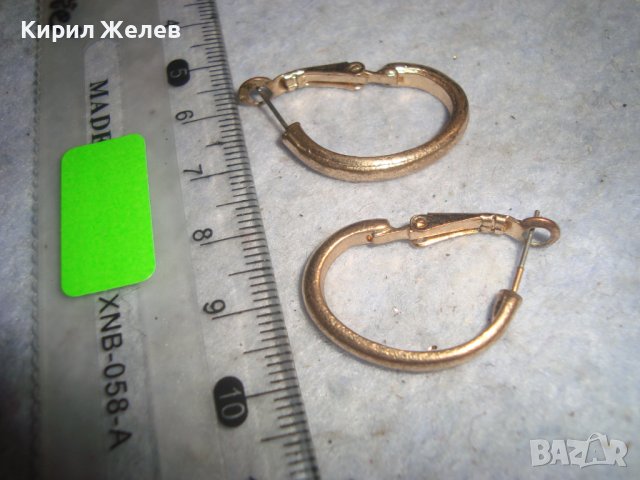 КРАСИВИ ПОЗЛАТЕНИ СТАРИ АРТ ДЕКО СТИЛ ОБЕЦИ 76521, снимка 3 - Обеци - 36629378