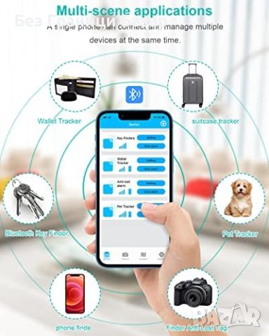 Нов Bluetooth Локатор за Ключове и Вещи, Пакет от 4 броя, iOS / Android, снимка 4 - Друга електроника - 43569820