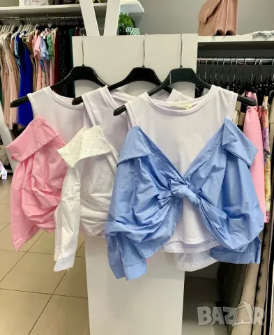 Ефектни ризи с нежни камъчета  