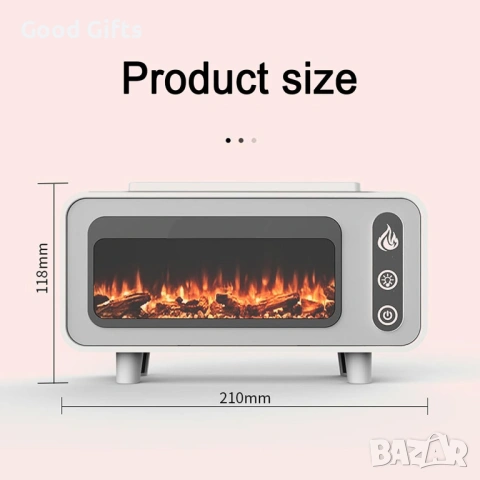 Винтидж Арома Дифузер „3D Камина“ – Уютът на огъня и силата на ароматите, снимка 6 - Декорация за дома - 53561140