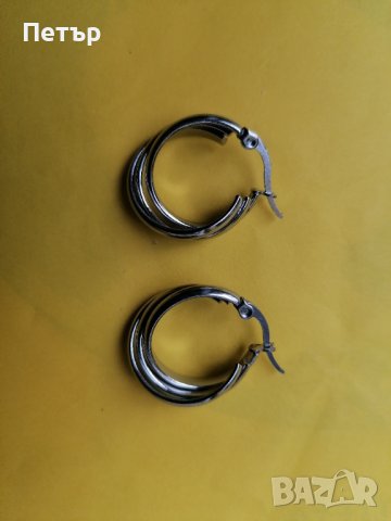 Продавам нови стоманени обеци ( stainless steel) , снимка 9 - Обеци - 37950693