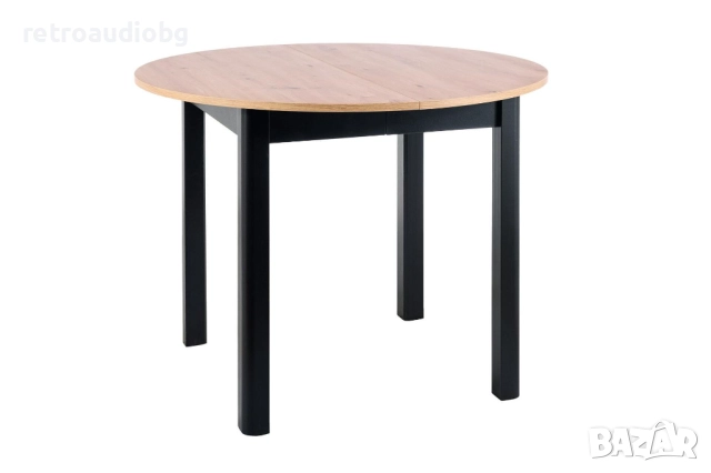 Разтегателна трапезна маса Данте 102-144x102, снимка 3 - Маси - 52822661