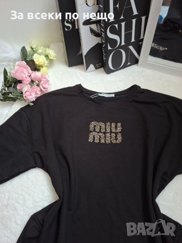 Miu Miu Дамска Тениска👚Дамска Блуза С Къс Ръкав Миу Миу Код BS-85, снимка 2 - Тениски - 51886492