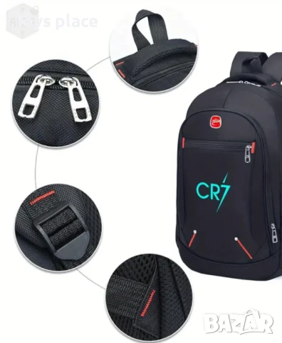 Футболна раница за училище Роналдо Ronaldo CR7, снимка 4 - Ученически пособия, канцеларски материали - 51396779