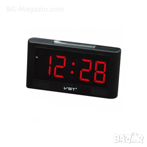 Дигитален настолен часовник с големи цифри за спалня офис дома на ток електронен светещ голям, снимка 2 - Други - 51038227