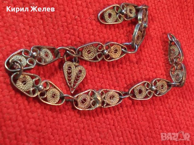 СТАРИННА СРЕБЪРНА ГРИВНА ФИЛИГРАННО СРЕБРО ВИСОКА ПРОБА РЪЧНА МАЙСТОРСКА РЕТРО ИЗРАБОТКА 41950, снимка 16 - Антикварни и старинни предмети - 44393999