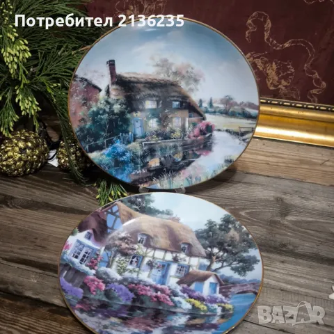 Чинии за стена , снимка 4 - Антикварни и старинни предмети - 48350005