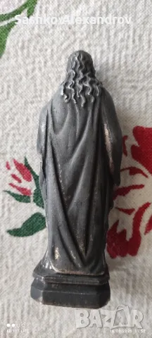 Статуетка - Пресветото Сърце Христово, снимка 2 - Антикварни и старинни предмети - 49513969