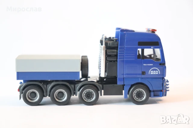 HERPA H0 1/87 MAN КАМИОН ТЕЖКОТОВАРЕН ТРАНСПОРТ МОДЕЛ КОЛИЧКА, снимка 3 - Колекции - 50682225