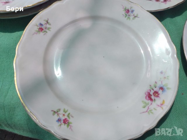 Български порцелан чинии плитки, снимка 3 - Чинии - 33061506