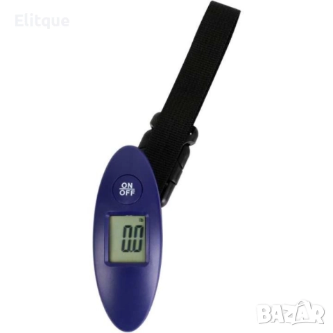 Везна за багаж, 50кг., Дигитална, 1бр. батерия, Син, снимка 5 - Други стоки за дома - 52852772