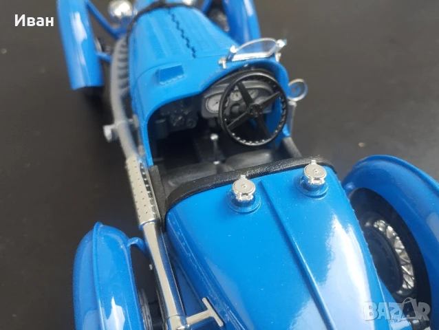 Метална количка Bugatti Type 59 1934 BBURAGO , снимка 10 - Колекции - 51062841