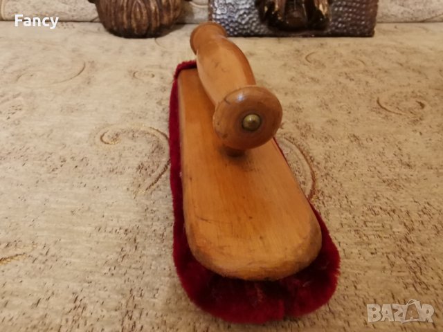 Стара почистваща четка за плочи, снимка 3 - Антикварни и старинни предмети - 43369373