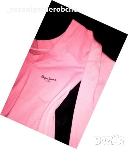 💖👠Дамска чисто нова розова блуза ''PEPE JEANS'' по тялото,страхотно качество!-М,Л,ХЛ💖👠💖