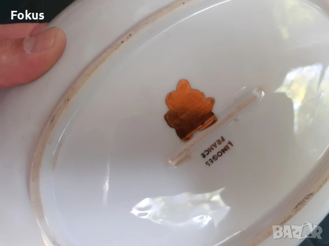 Стар порцелан колекционерска чиния LIMOGES FRANCE, снимка 8 - Антикварни и старинни предмети - 53408776