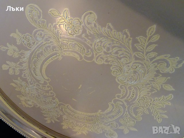 WMF посребрен поднос от бронз,барок. , снимка 3 - Антикварни и старинни предмети - 38068367