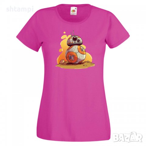 Дамска тениска Star Wars BB-8 WOMEN Star Wars Игра,Изненада,Подарък,Геймър,, снимка 8 - Тениски - 36788699