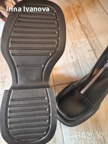 Зимни черни боти, снимка 2 - Дамски боти - 52282983